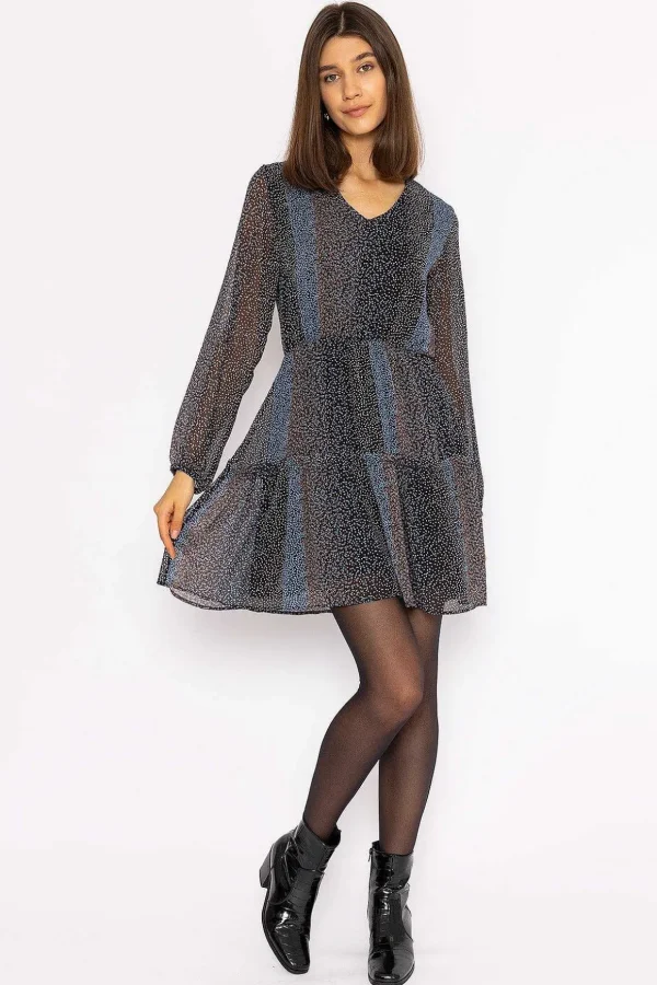Jessie Mini Dress In Abstract Print