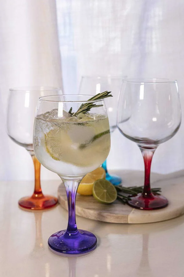 Jewel Glass Gin Glasses
