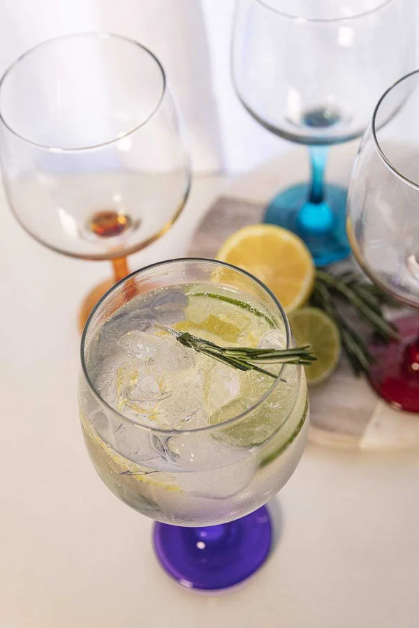 Jewel Glass Gin Glasses