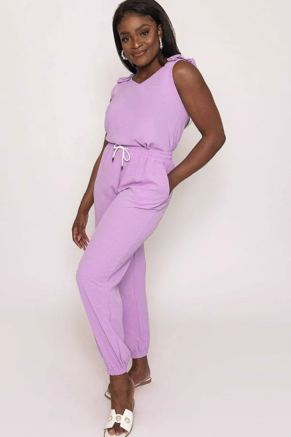 Jogger Trousers In Lilac