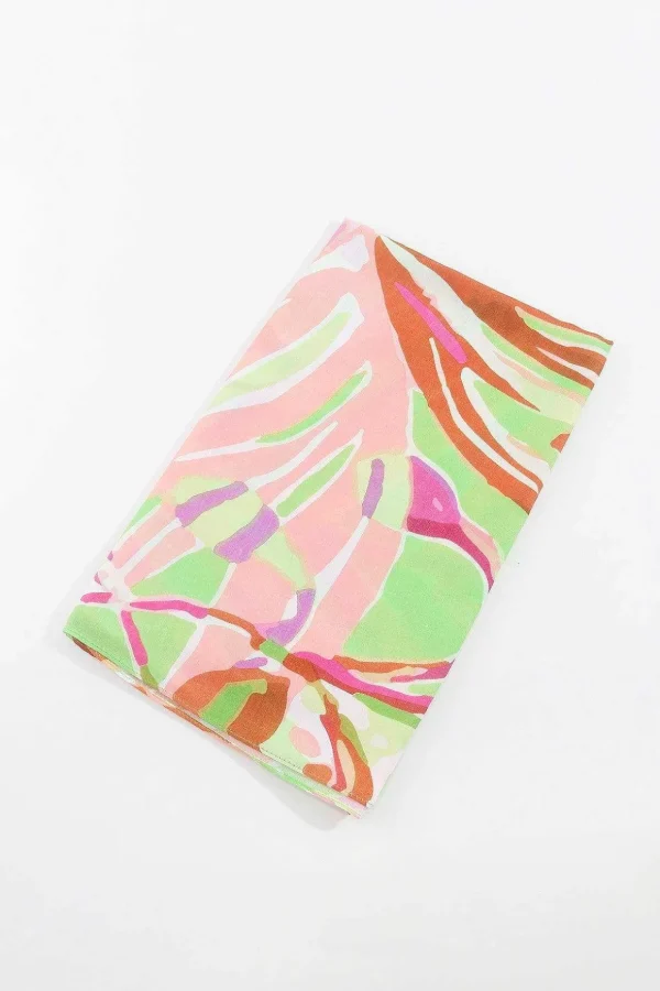 Jungle Leave Scarf In Green