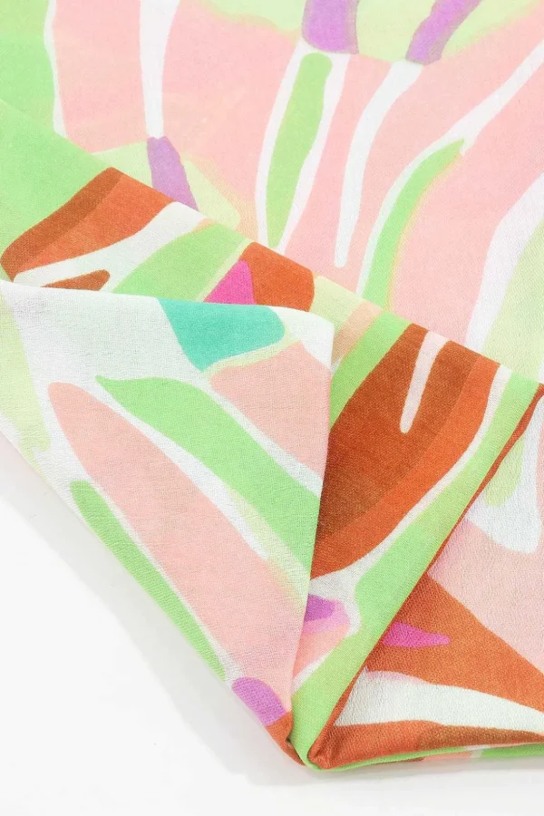 Jungle Leave Scarf In Green