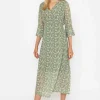Kerry Midi Dress In Khaki Print