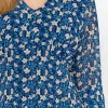 Kerry Midi Dress In Navy Print