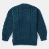 Kids Aran Jumper In Blue