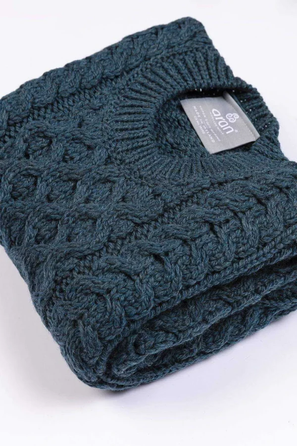 Kids Aran Jumper In Blue