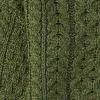 Kids Aran Jumper In Green