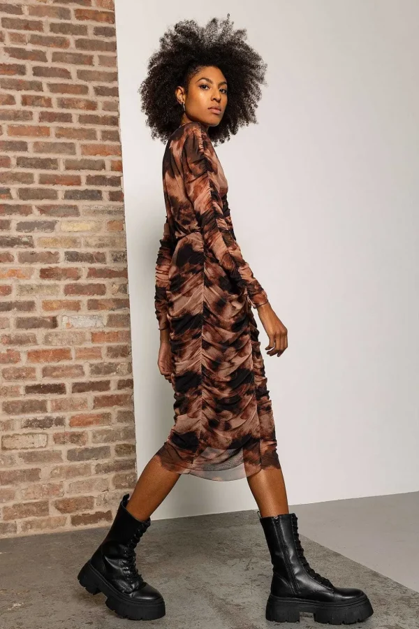 Kimora Skirt In Brown Print