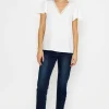 Lace V-Neck Top In Ivory