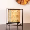 Large Bamboo Votive Holder