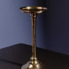 Large Gold Pillar Candle Holder