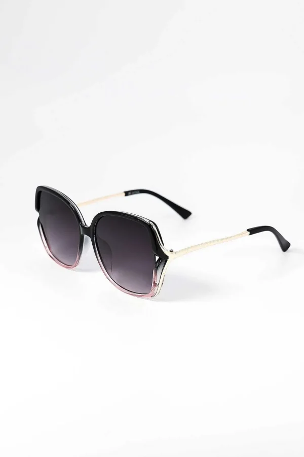 Large Square Sunglasses In Black