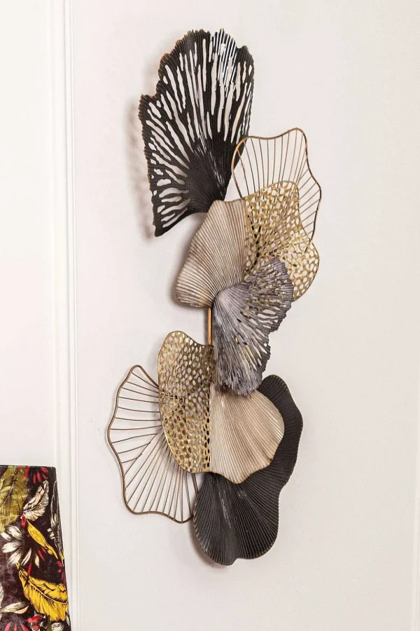 Layered Leaf Metal Wall Art