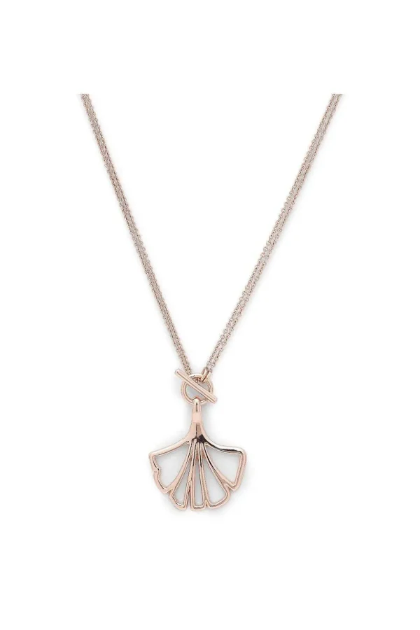 Leaf Necklace In Rose Gold
