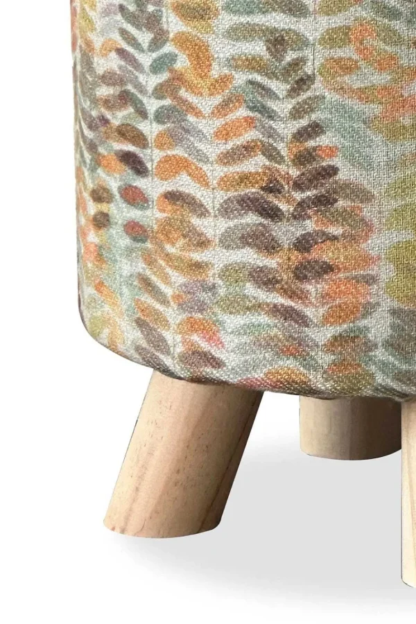 Leaf Pattern Footstool