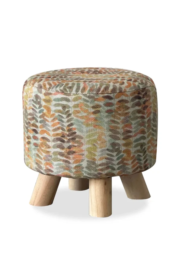 Leaf Pattern Footstool