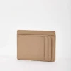 Leather Card Holder In Gold
