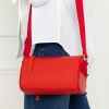 Leather Cross Body In Red