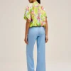 Ledo Blouse In Green Print