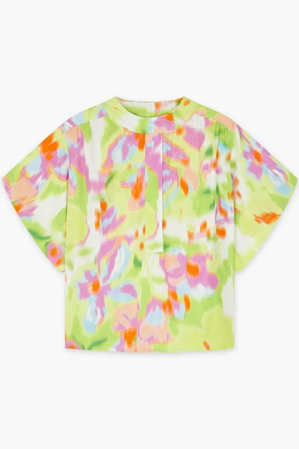 Ledo Blouse In Green Print