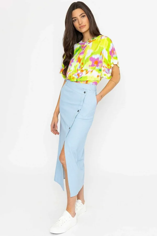Ledo Blouse In Green Print