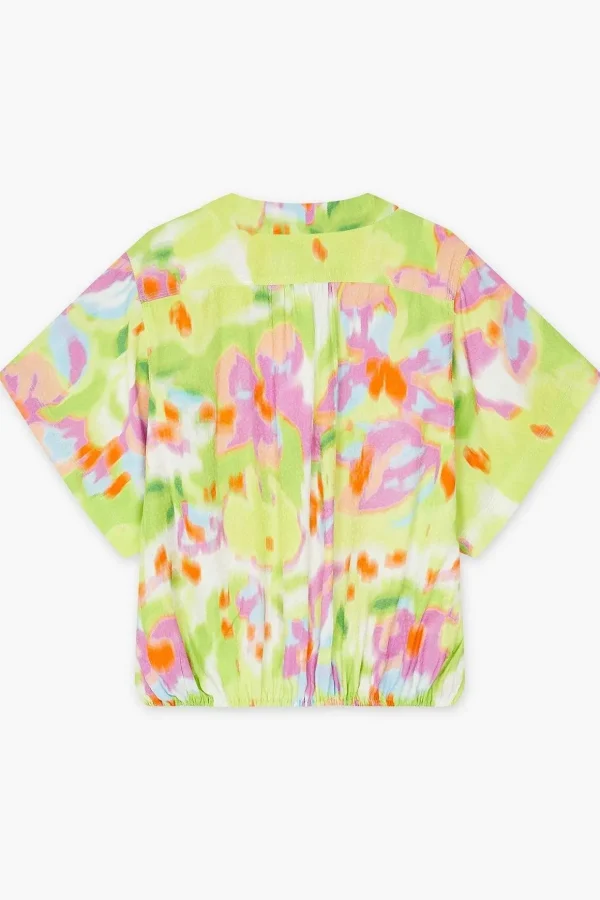 Ledo Blouse In Green Print