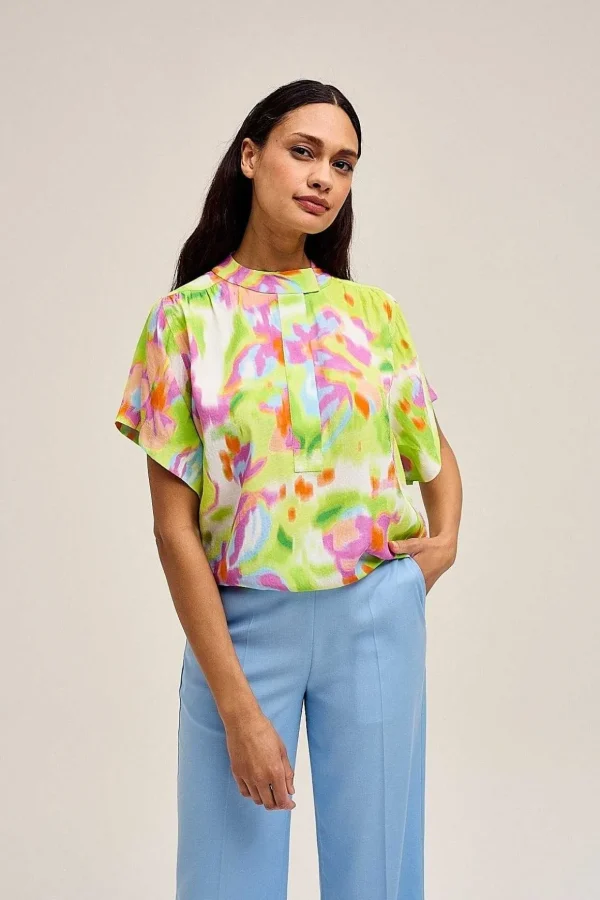 Ledo Blouse In Green Print