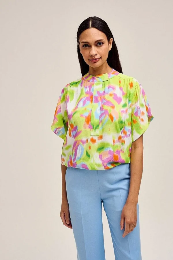 Ledo Blouse In Green Print