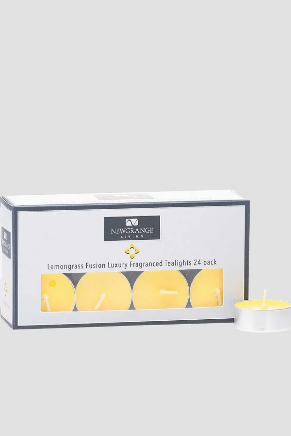 Lemongrass Luxury Scented T-Lights 24 Pack