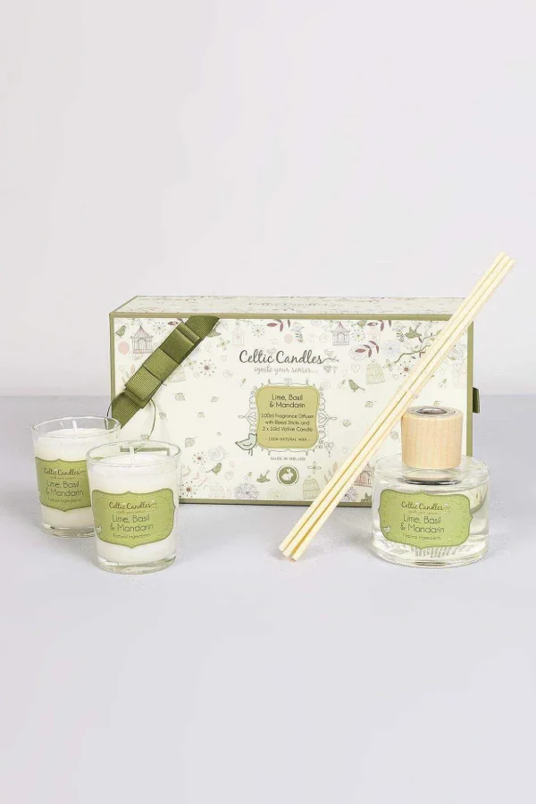 Lime Basil And Mandarin Candle Gift Box