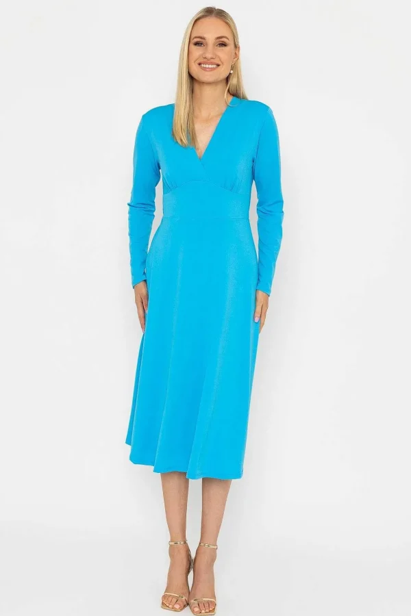 Lisa Blue Midi Dress
