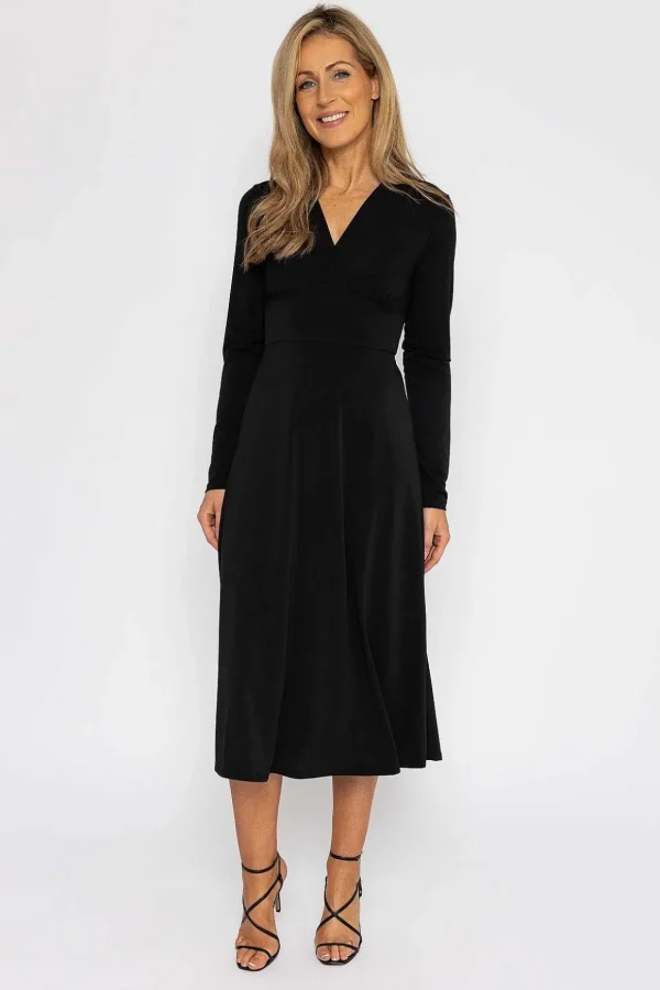 Lisa Midi Dress In Black