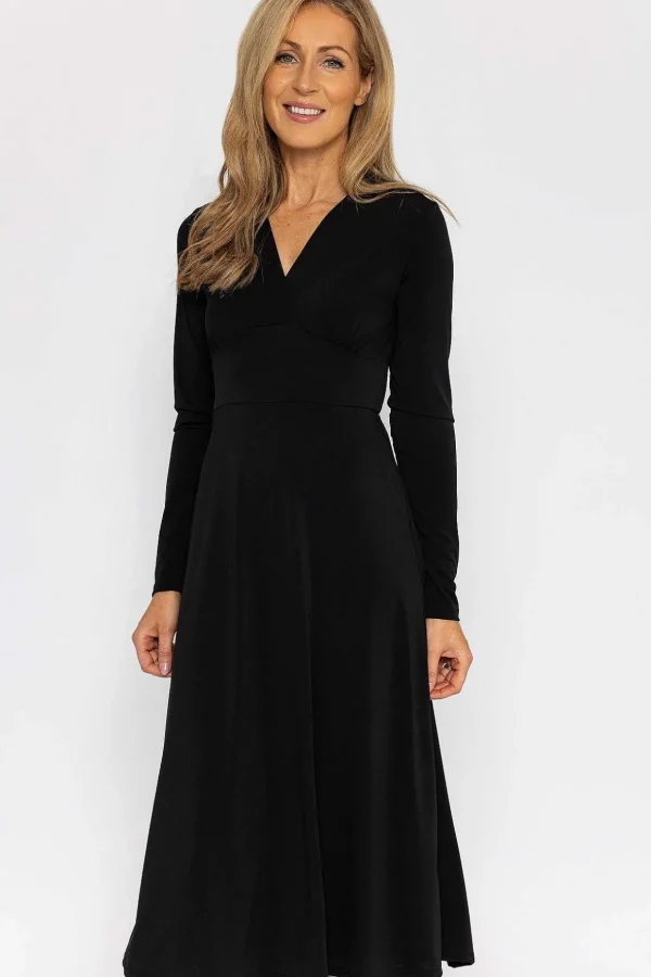 Lisa Midi Dress In Black