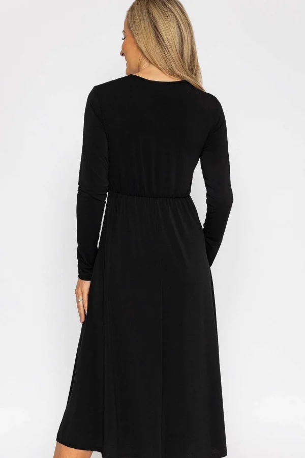 Lisa Midi Dress In Black