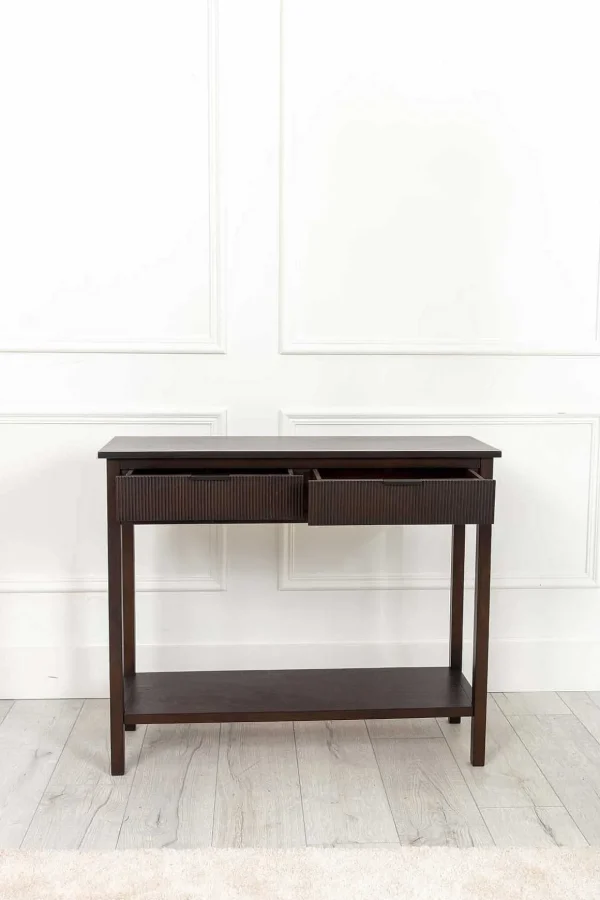 Lisbon Dark Wood Console Table