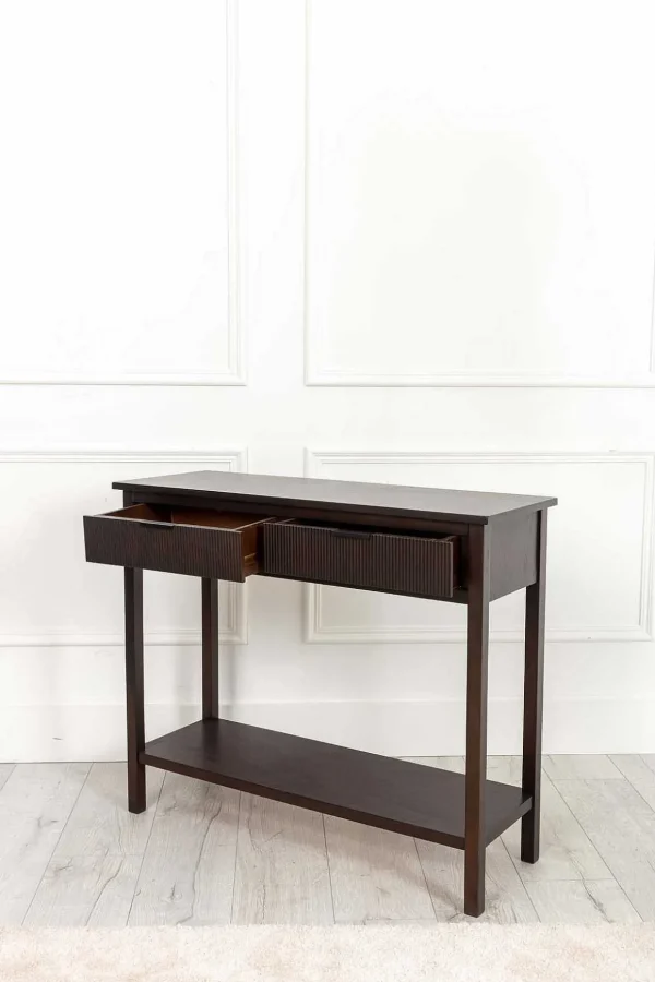 Lisbon Dark Wood Console Table