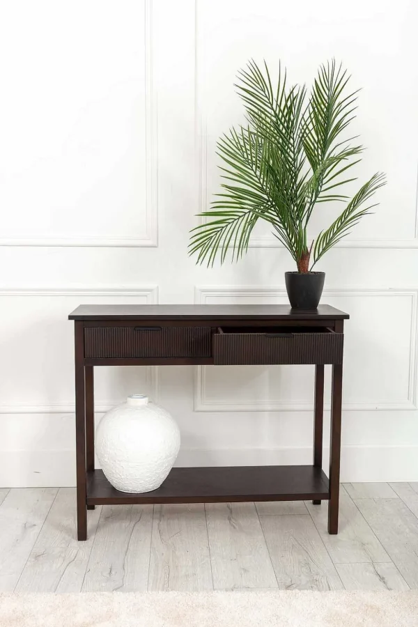 Lisbon Dark Wood Console Table