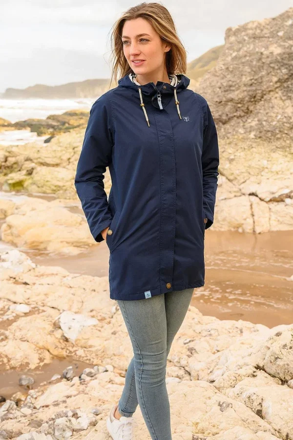 Long Beachcomber Jacket - Navy
