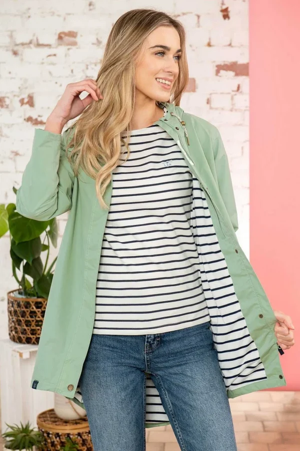 Long Beachcomber Jacket In Pistachio