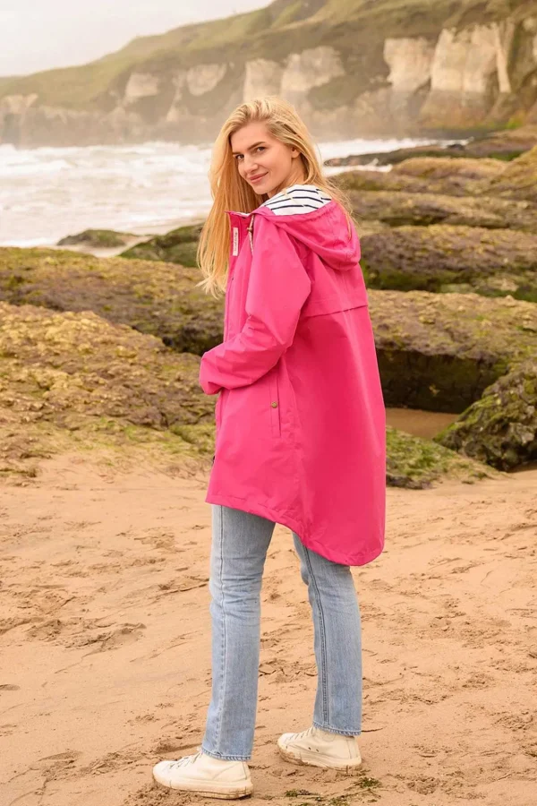 Long Beachcomber Jacket In Pink