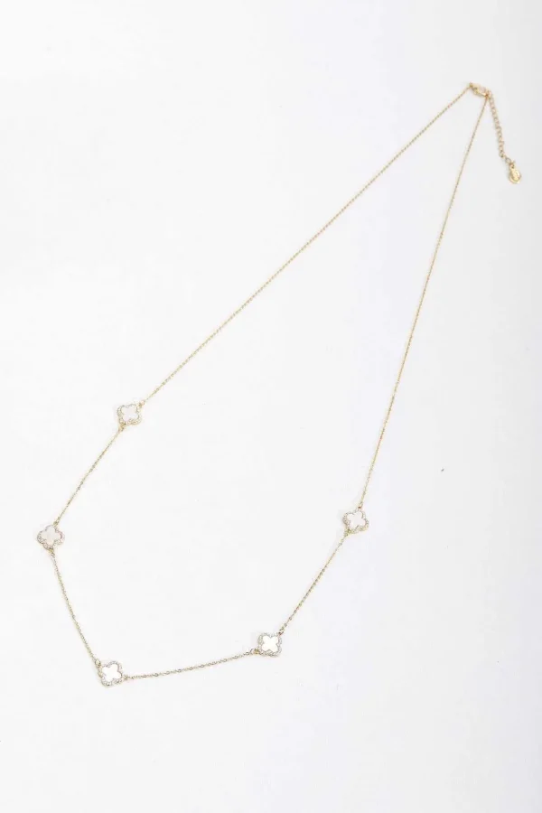 Long Chain Gold Tone Finish Necklace