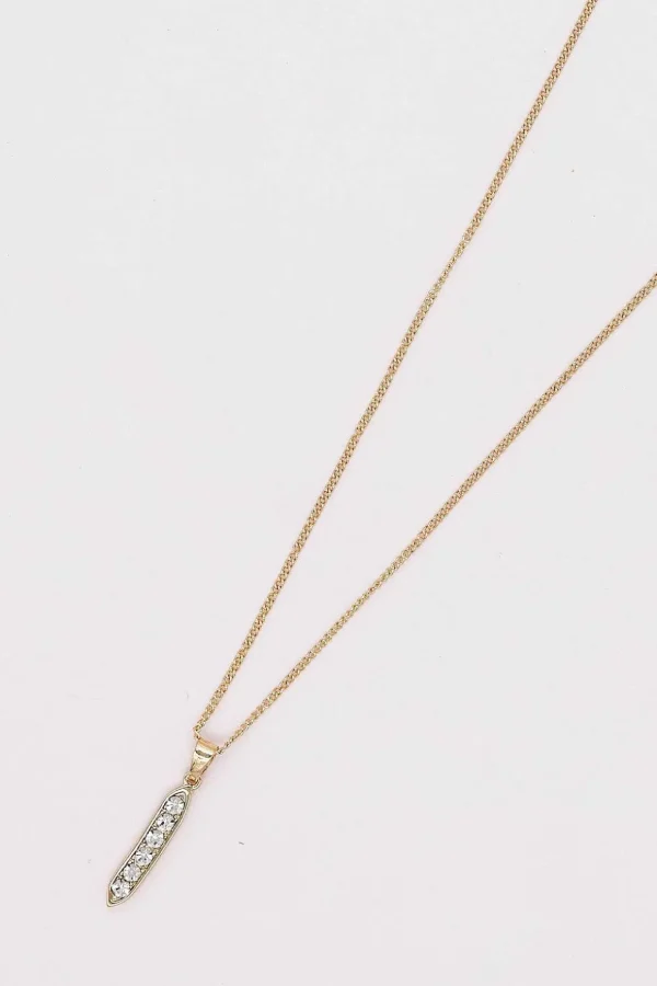 Long Pendant In Gold