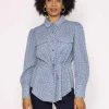 Longline Shirt In Blue