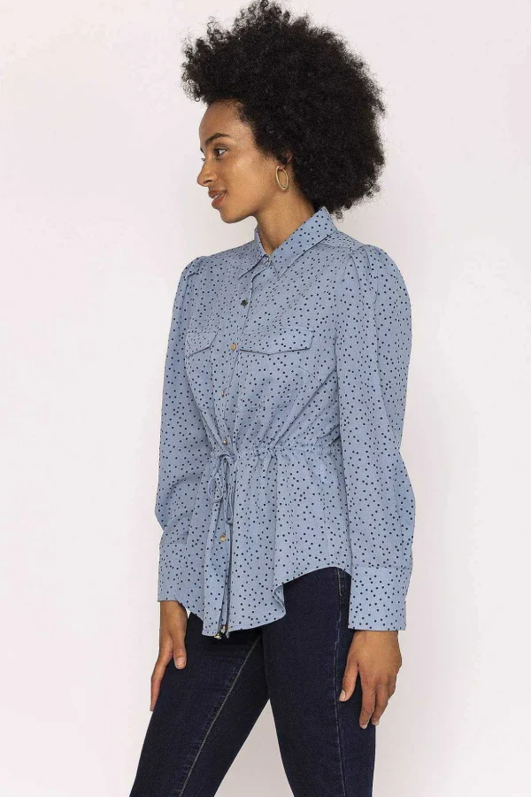 Longline Shirt In Blue