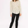 Longline Tie Shirt In Mono