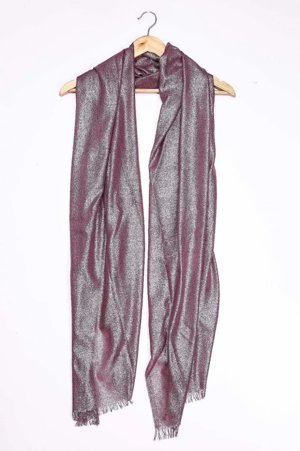 Lurex Evening Scarf In Wine
