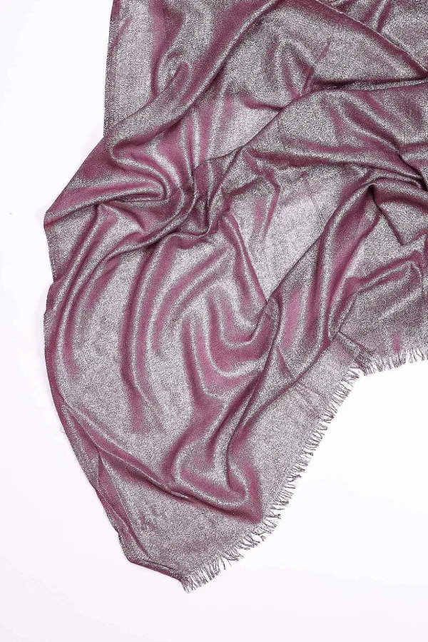 Lurex Evening Scarf In Wine