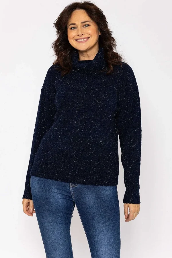 Lurex Knit In Navy