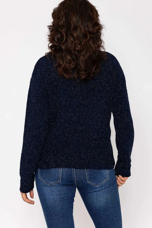 Lurex Knit In Navy