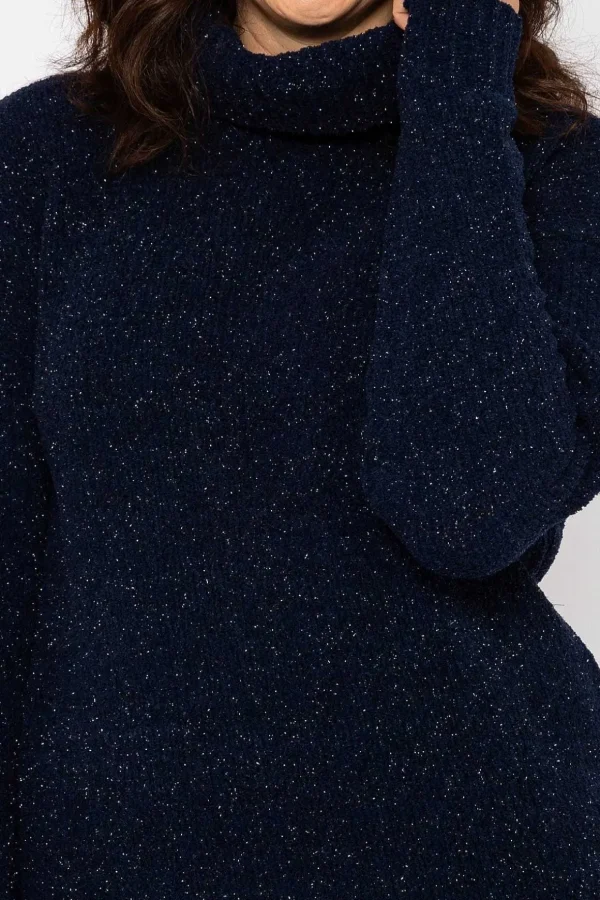 Lurex Knit In Navy